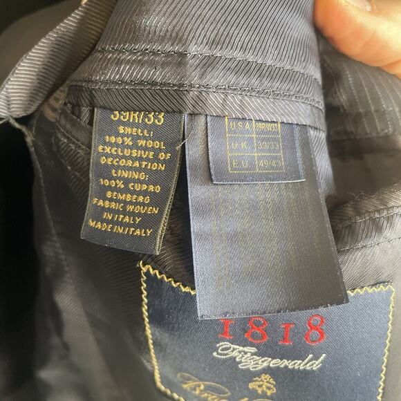 Brooks Brothers 1818 Fitzgerald Blazer Size 39R W33 Wool Estrado Made in Italy - Picture 15 of 16